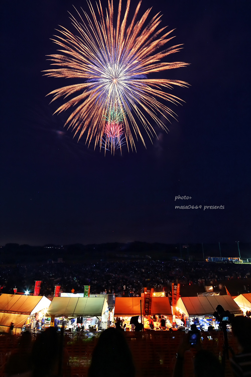 常総きぬ川花火大会　201808118