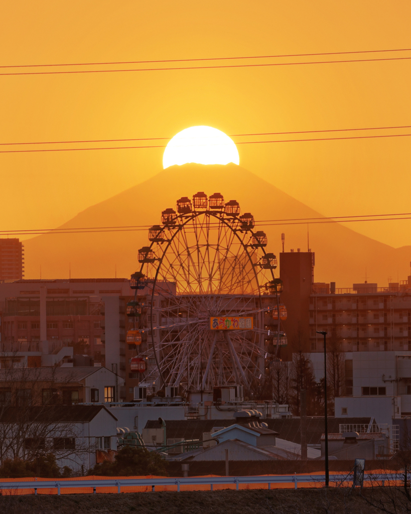 ダイヤモンド富士(扇大橋)　20260125