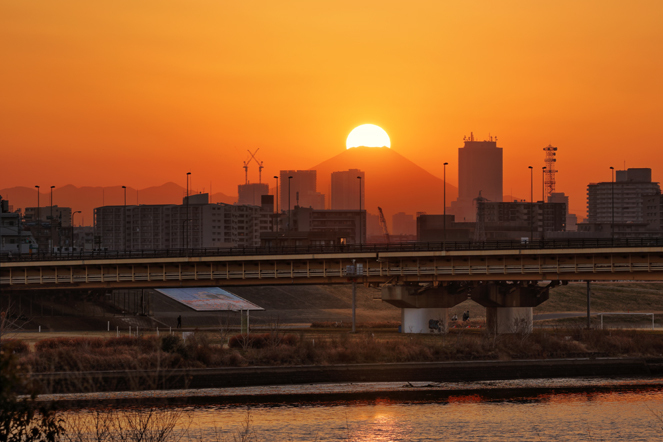 ダイヤモンド富士(足立)　20260127