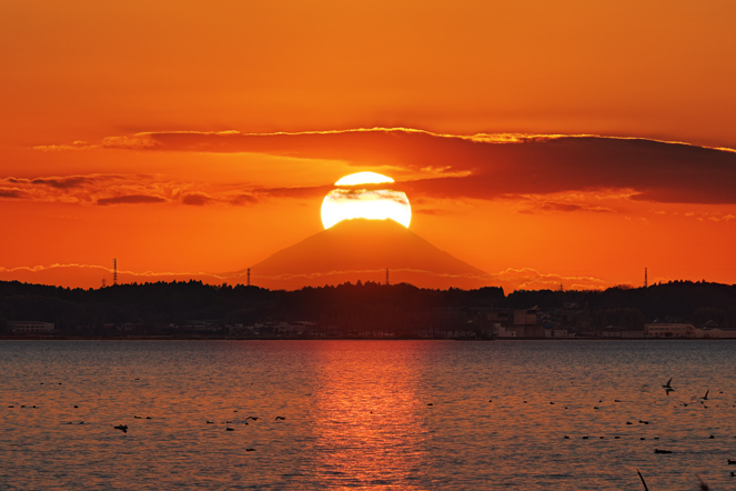 ダイヤモンド富士(牛渡)　20260109