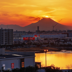 ダイヤモンド富士(イオンレイクタウン)  20251230