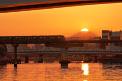 ダイヤモンド富士(東海ふ頭公園)　20260221