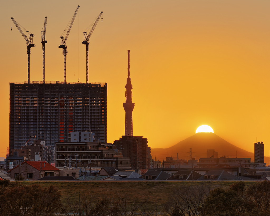 ダイヤモンド富士(市川)　20260203