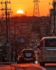 ダイヤモンド富士(富勢富士見坂)　20260117