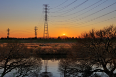 ダイヤモンド富士(深井新田)　20251228