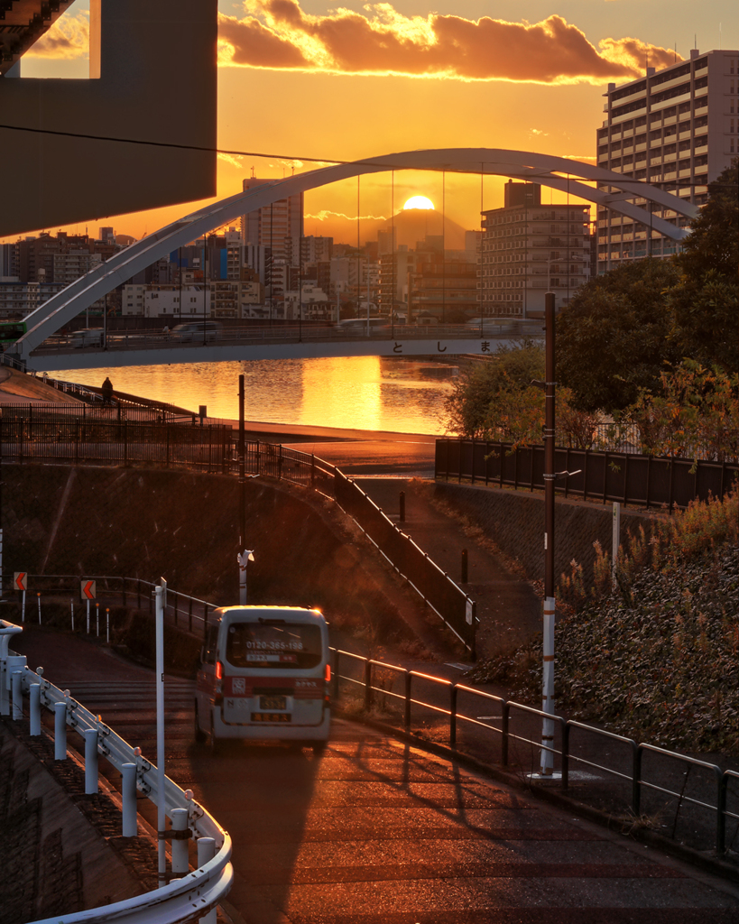 ダイヤモンド富士(宮城ゆうゆう公園)　20260123