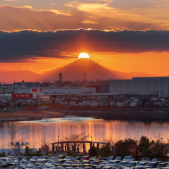 ダイヤモンド富士(イオンレイクタウン)　20251231