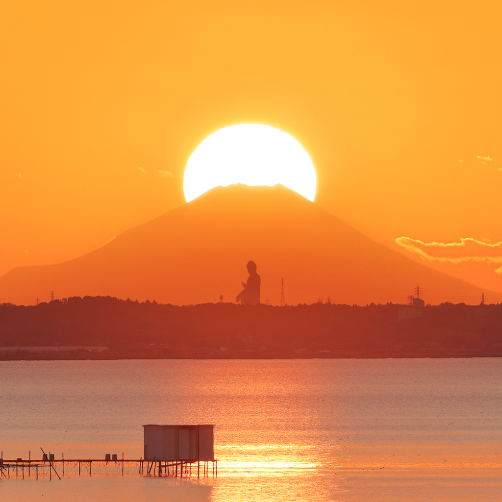 ダイヤモンド富士(西蓮寺)　20251126