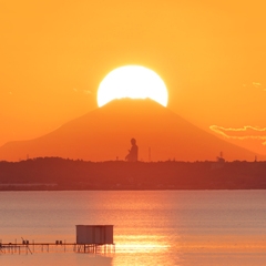 ダイヤモンド富士(西蓮寺)　20251126