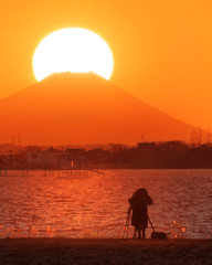 ダイヤモンド富士(手賀)　20260112