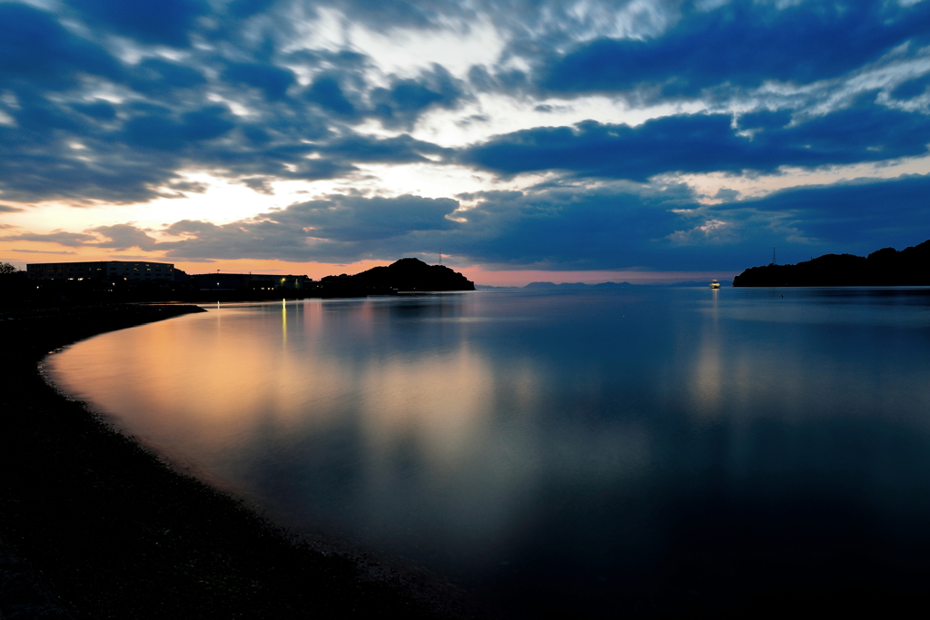 黒島の日没