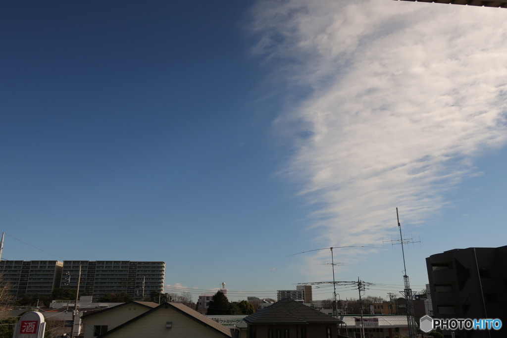 帯状の雲