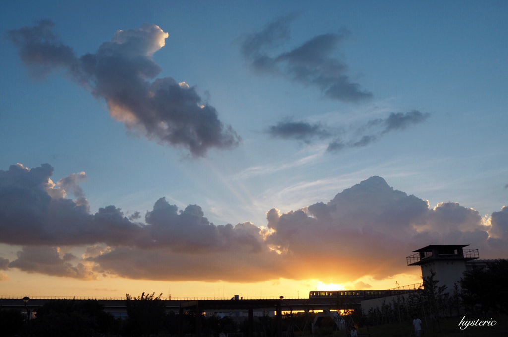 今日の夕空…