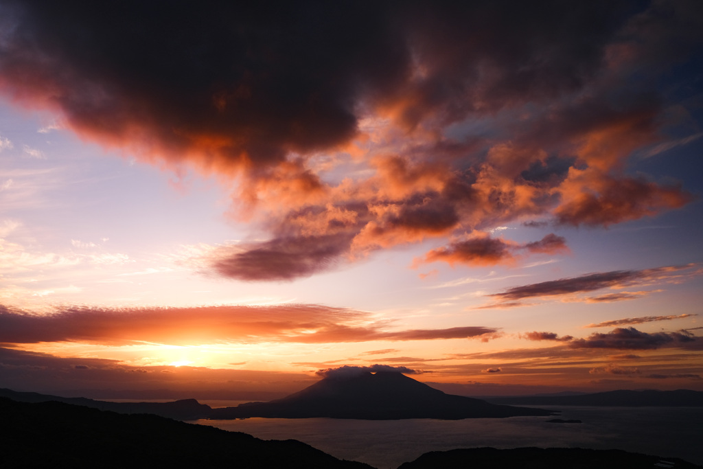 夕景 - 桜島