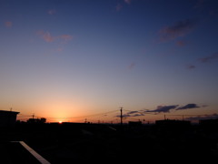 夕日の空