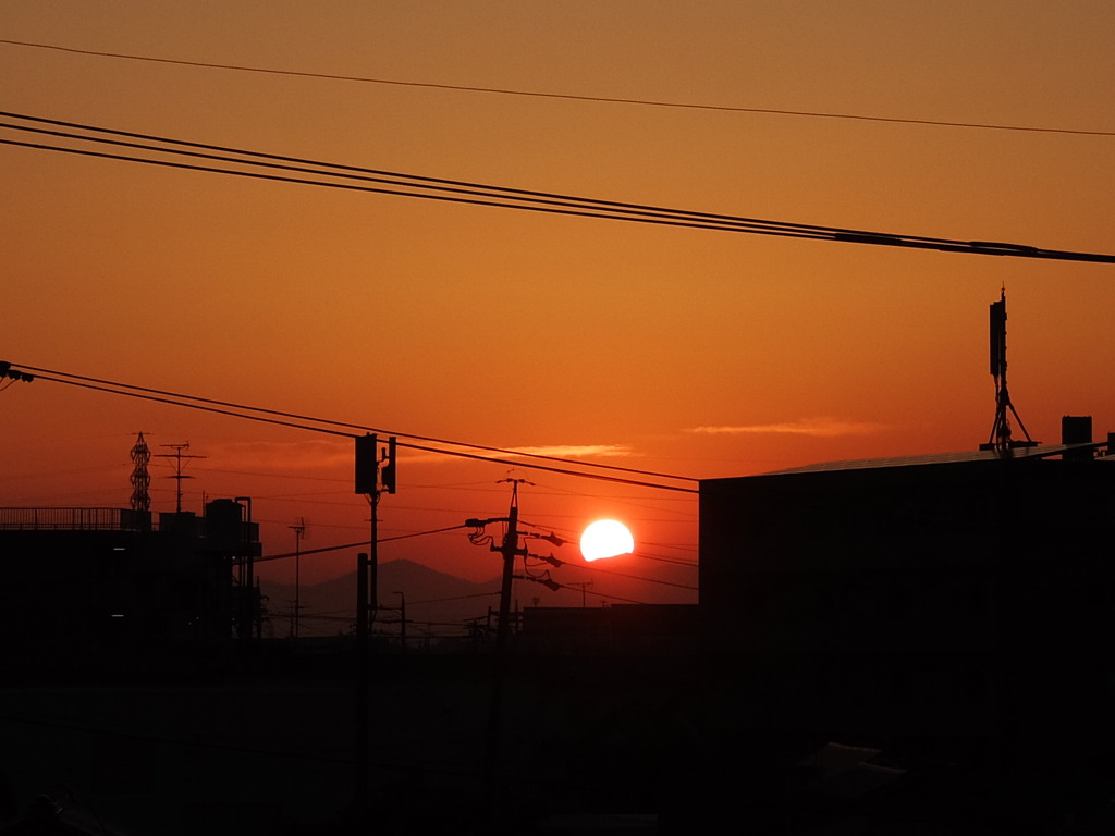 夕日