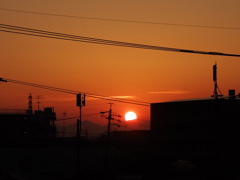 夕日