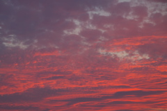 惜しい夕焼け