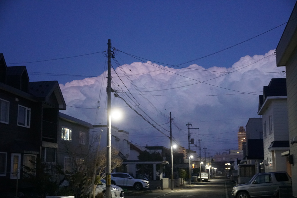 夕暮れの街並み