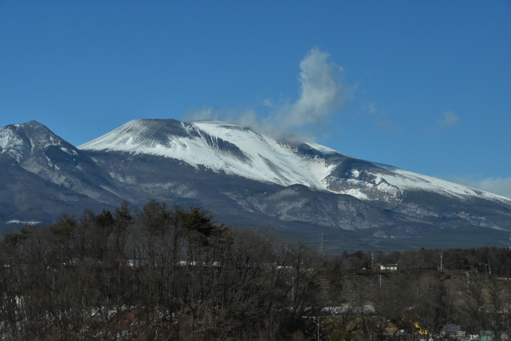 冬の浅間山