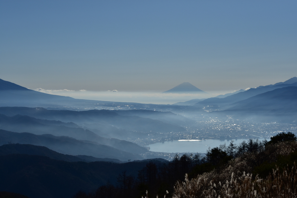 高ボッチ高原からの富士山