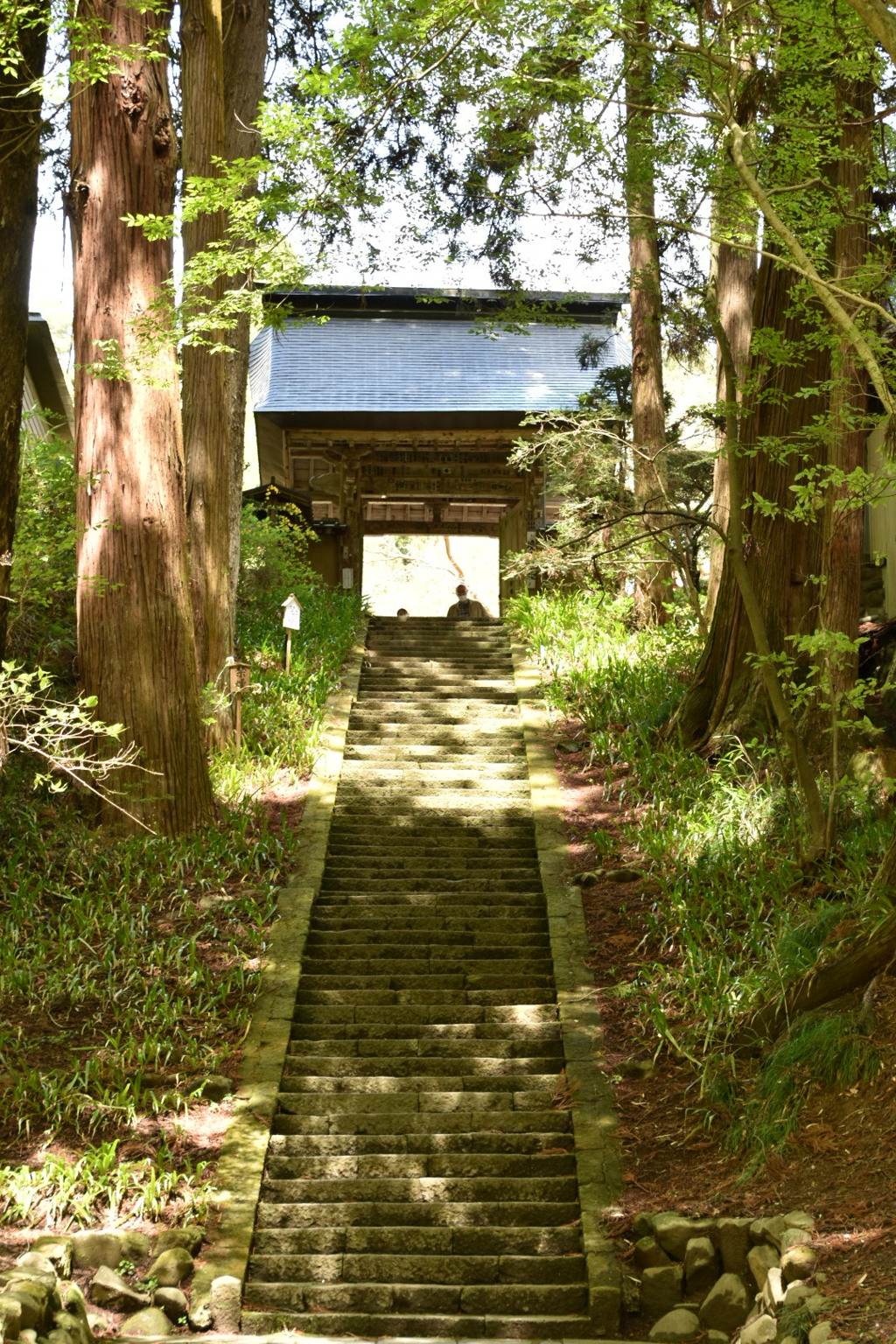 お寺までの階段
