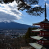 新倉山浅間神社からの富士山