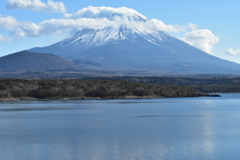 本栖湖からの富士山