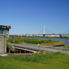 荒川サイクリング_水門と橋