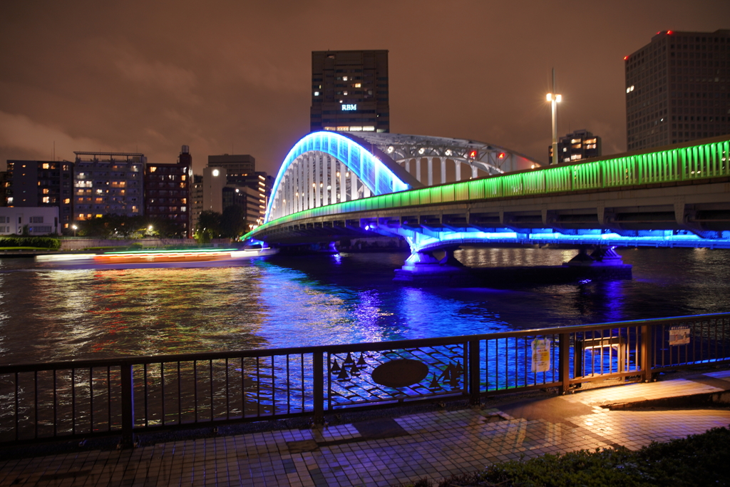 隅田川散策‗永代橋夜景