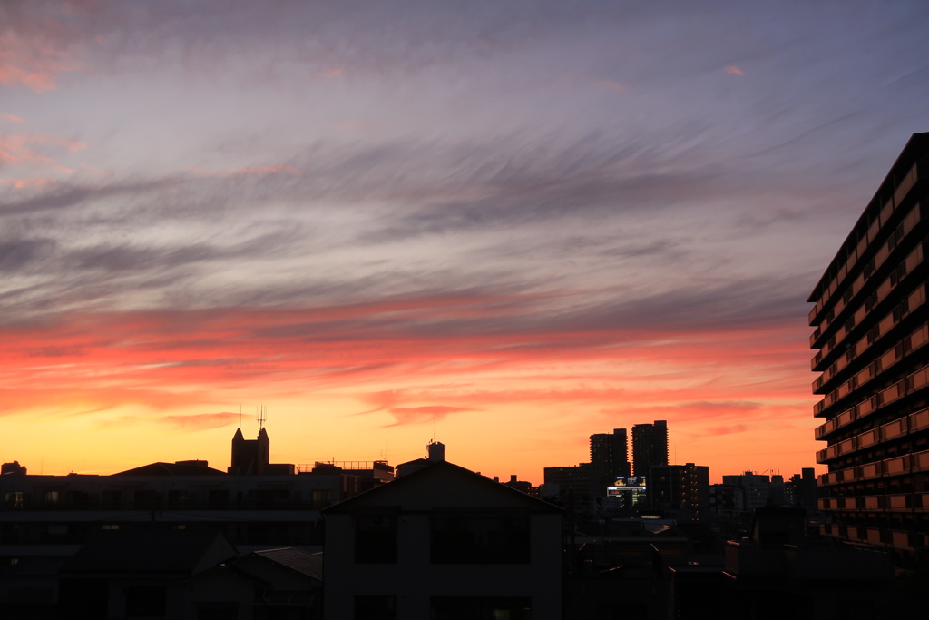 今日の夕焼け