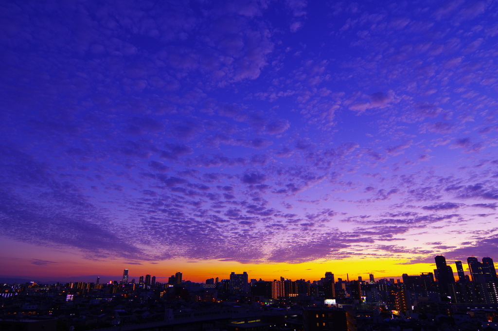 秋雲−夕景−