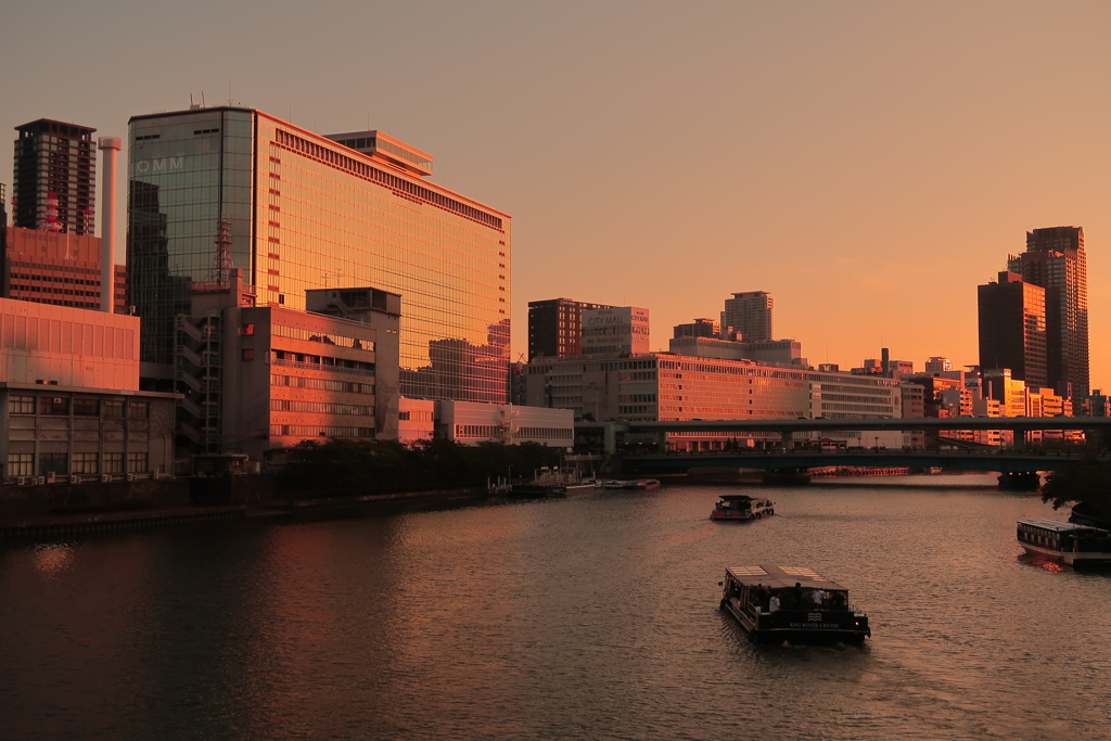 天満橋の夕暮れ