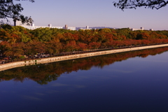 お濠の秋景色