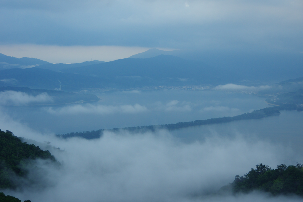 雲湧く天橋立