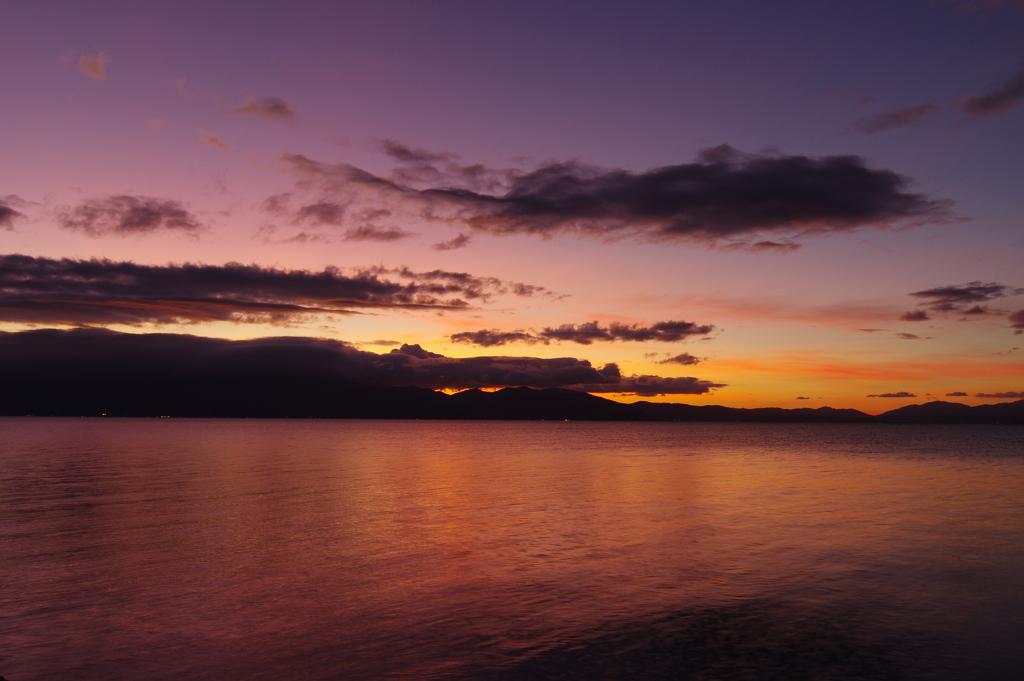 琵琶湖 －夕景７－