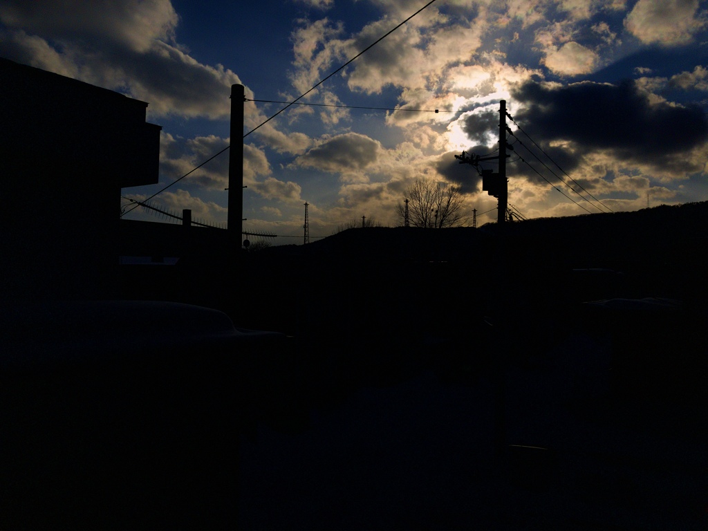 夕暮れ前