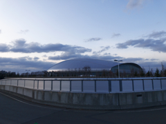 札幌ドーム、裏から