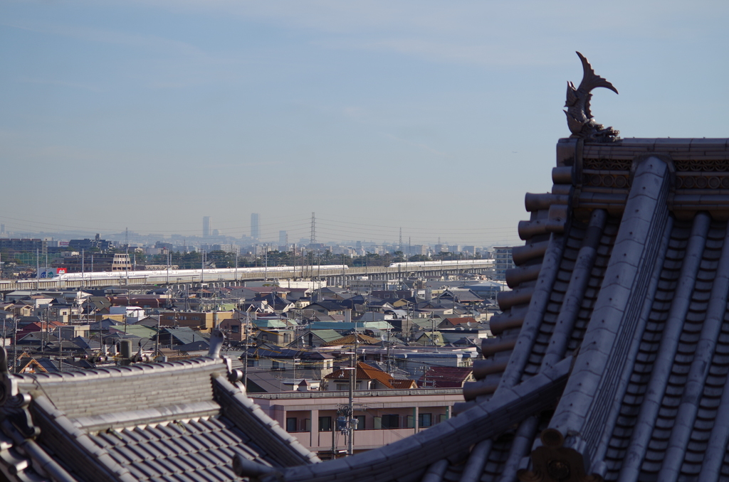 新幹線とシャチホコ