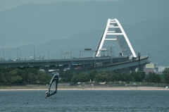 甲子園浜でウィンド