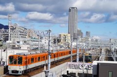 阪神電車（特急梅田行き）
