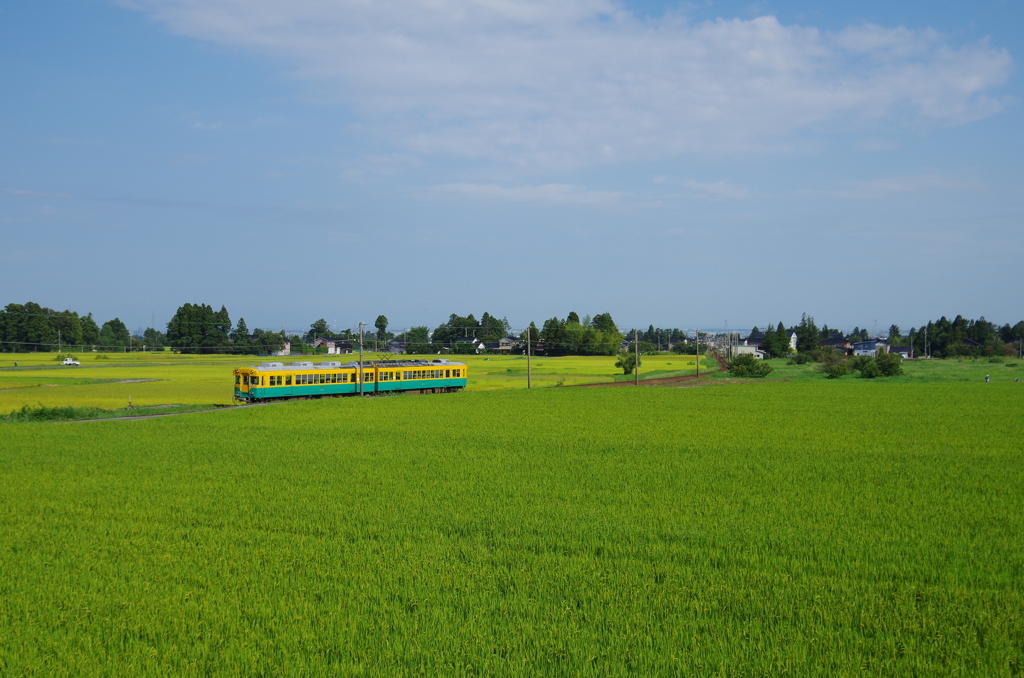 夏の終わりの富山地鉄