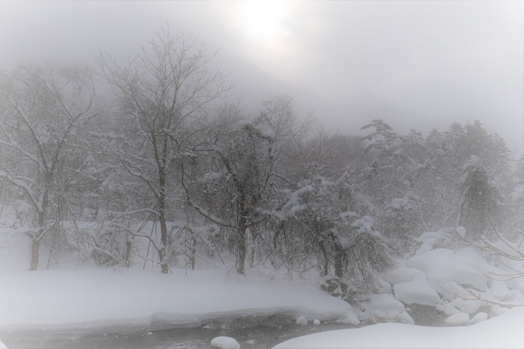 裏磐梯雪景