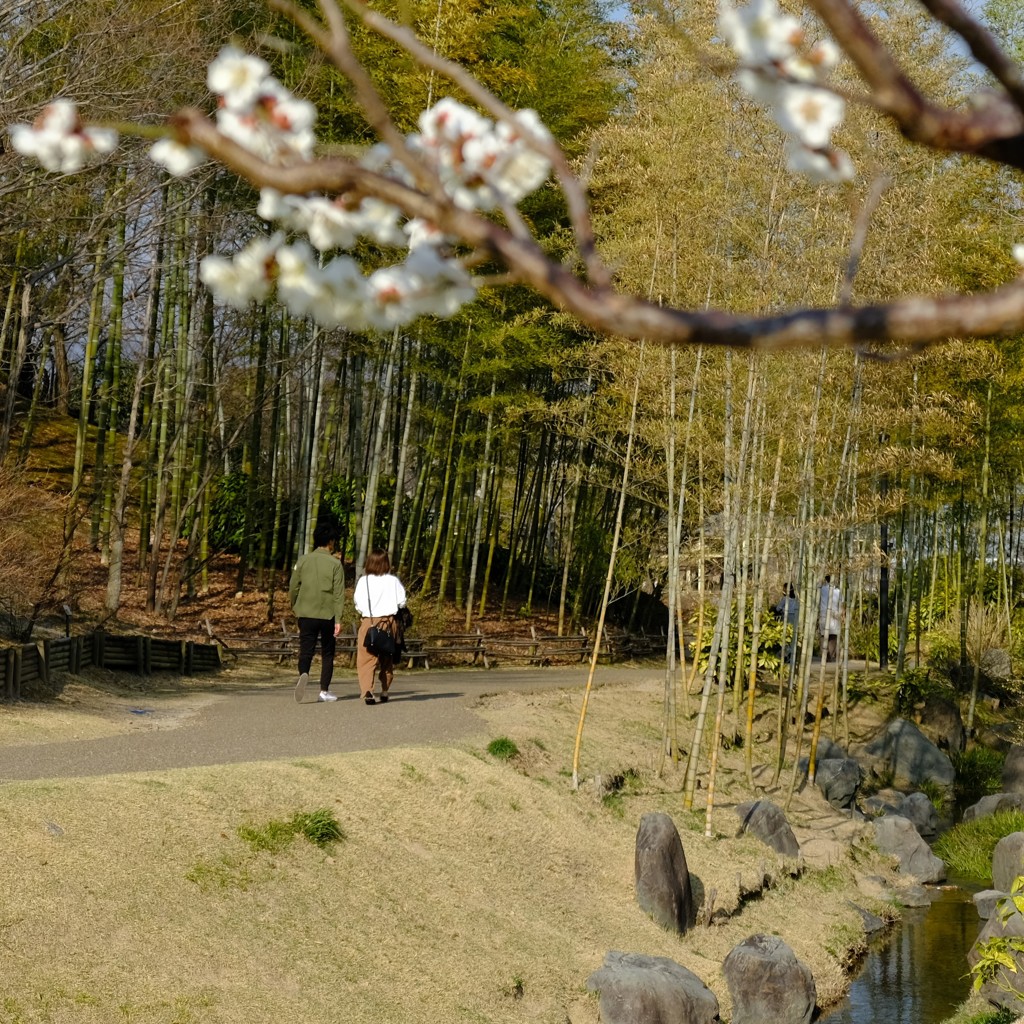 梅と二人。