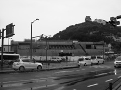 工事中の尾道駅