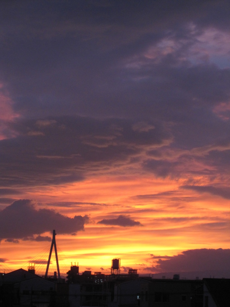 今日の夕焼け