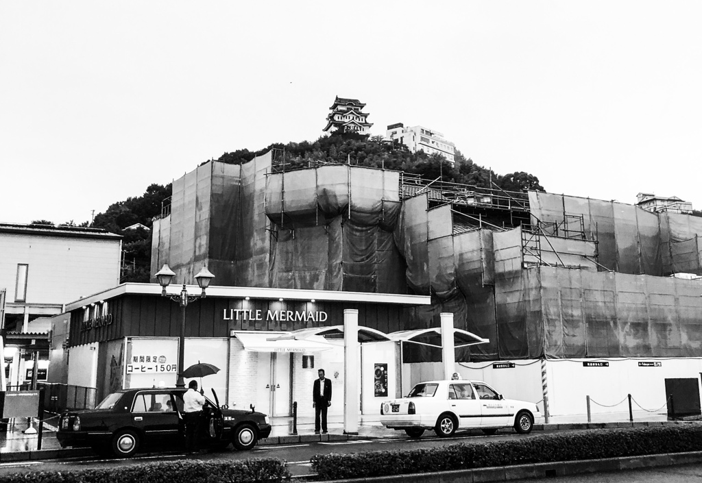 工事中の尾道駅