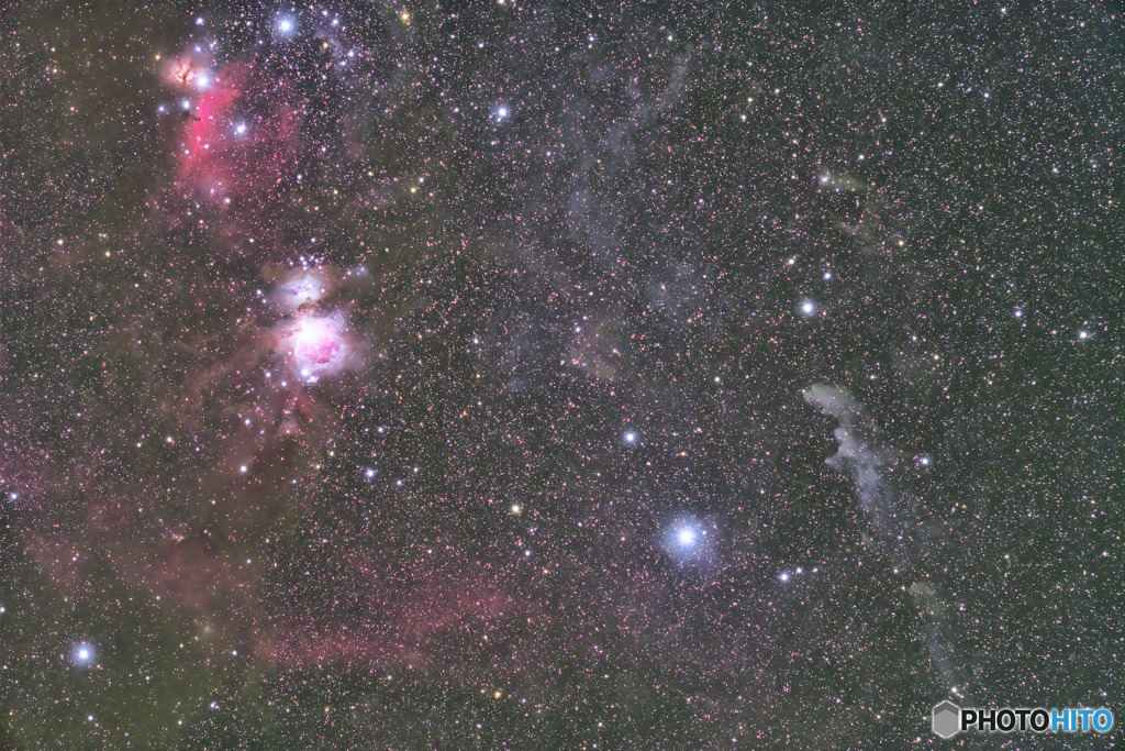 オリオン下半身の星雲たち　その2