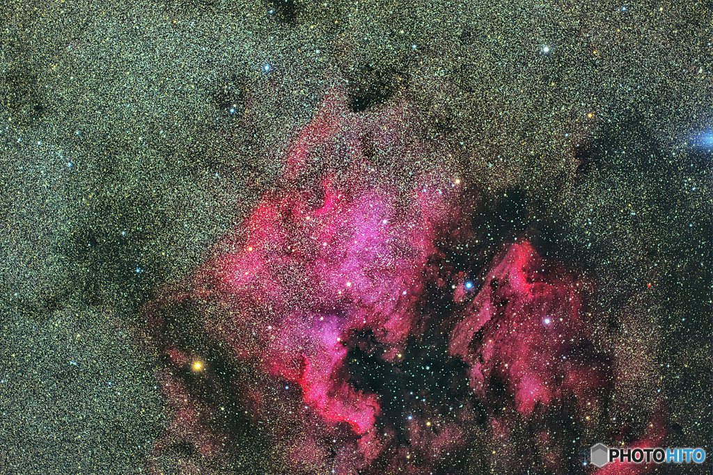 北アメリカ星雲とペリカン星雲