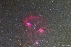 ぎょしゃ座　まが玉星雲　(IC405  IC410)